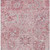 8' X 10' Pink And Gray Damask Washable Indoor Outdoor Area Rug