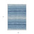 9' X 12' Blue And Ivory Abstract Washable Indoor Outdoor Area Rug Transitional Style - Blue, Ivory Color