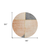 8' Coral Peach And Gray Round Abstract Washable Indoor Outdoor Area Rug
