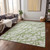 8' X 10' Green And Ivory Abstract Washable Indoor Outdoor Area Rug - 880016741339