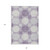 8' X 10' Purple And Ivory Geometric Washable Indoor Outdoor Area Rug - Purple, Ivory