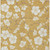 9' X 12' Gold Ivory And Brown Floral Washable Indoor Outdoor Area Rug