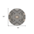 8' Gray Charcoal And Pink Round Tribal Washable Indoor Outdoor Area Rug