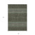 8' X 10' Brown Green And Olive Green Tribal Washable Indoor Outdoor Area Rug