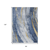 8' X 10' Blue Gold And Ivory Abstract Washable Indoor Outdoor Area Rug