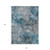 8' X 10' Teal Blue And Navy Blue Abstract Washable Indoor Outdoor Area Rug