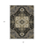 8' X 10' Black Gray And Ivory Oriental Washable Indoor Outdoor Area Rug