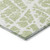8' X 10' Green and White Abstract Washable Non Skid Indoor Outdoor Area Rug