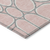 10' X 14' Pink Gray And Ivory Abstract Washable Indoor Outdoor Area Rug
