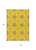 9' X 12' Yellow And Teal Blue Geometric Washable Indoor Outdoor Area Rug