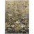 9' X 12' Taupe Beige And Tan Floral Washable Indoor Outdoor Area Rug