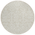 8' Beige And Ivory Round Damask Washable Indoor Outdoor Area Rug