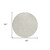 8' Beige And Ivory Round Damask Washable Indoor Outdoor Area Rug