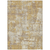 8' X 10' Gold Brown And Beige Abstract Washable Indoor Outdoor Area Rug