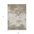 9' X 12' Taupe And Beige Abstract Washable Indoor Outdoor Area Rug