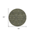 8' Round Moss Green and Gray Round Floral Washable Non Skid Indoor Outdoor Area Rug