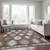9' X 12' Brown Ivory And Taupe Southwestern Washable Indoor Outdoor Area Rug