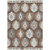 9' X 12' Brown Ivory And Taupe Southwestern Washable Indoor Outdoor Area Rug