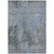 8' X 10' Gray Charcoal And Blue Abstract Washable Indoor Outdoor Area Rug
