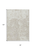8' X 10' Ivory And Off White Abstract Washable Indoor Outdoor Area Rug