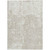 8' X 10' Ivory And Off White Abstract Washable Indoor Outdoor Area Rug