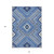 10' X 14' Blue Gray And Ivory Tribal Washable Indoor Outdoor Area Rug