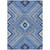 10' X 14' Blue Gray And Ivory Tribal Washable Indoor Outdoor Area Rug