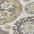8' Beige Taupe And Brown Round Floral Medallion Washable Indoor Outdoor Area Rug