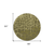 8' Olive Green And Dark Green Round Abstract Washable Indoor Outdoor Area Rug