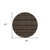 8' Chocolate And Brown Round Southwestern Washable Indoor Outdoor Area Rug