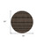 8' Chocolate And Brown Round Southwestern Washable Indoor Outdoor Area Rug