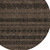 8' Chocolate And Brown Round Southwestern Washable Indoor Outdoor Area Rug