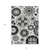 8' X 10' Black Gray And Silver Floral Medallion Washable Indoor Outdoor Area Rug