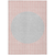 8' X 10' Pink And Silver Striped Washable Indoor Outdoor Area Rug