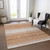 10' X 14' Copper And Beige Abstract Washable Indoor Outdoor Area Rug - Copper, Beige