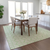 8' X 10' Mint Green And Beige Ogee Washable Indoor Outdoor Area Rug
