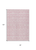 8' X 10' Pink And Ivory Geometric Washable Indoor Outdoor Area Rug