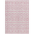 8' X 10' Pink And Ivory Geometric Washable Indoor Outdoor Area Rug