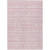 8' X 10' Pink And Ivory Geometric Washable Indoor Outdoor Area Rug - Pink, Ivory