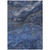 9' X 12' Denim Blue And Sky Blue Abstract Washable Indoor Outdoor Area Rug - Denim Blue, Sky Blue