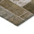 9' X 12' Brown And Ivory Patchwork Washable Indoor Outdoor Area Rug