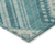 9' X 12' Teal Blue And Ivory Tribal Washable Indoor Outdoor Area Rug