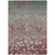 10' X 14' Blush And Emerald Floral Washable Indoor Outdoor Area Rug