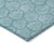 8' X 10' Teal Blue And Navy Blue Geometric Washable Indoor Outdoor Area Rug