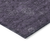 8' X 10' Eggplant And Purple Floral Washable Indoor Outdoor Area Rug