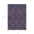 8' X 10' Eggplant And Purple Floral Washable Indoor Outdoor Area Rug