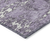 9' X 12' Lavender And Ivory Abstract Washable Indoor Outdoor Area Rug