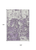 9' X 12' Lavender And Ivory Abstract Washable Indoor Outdoor Area Rug