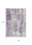 9' X 12' Lavender And Ivory Abstract Washable Indoor Outdoor Area Rug Transitional Style - Lavender, Ivory Color