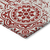 8' X 10' Red And Ivory Medallion Washable Indoor Outdoor Area Rug